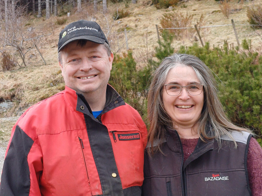 Elisabet og Stig-Runar på Størdal gård