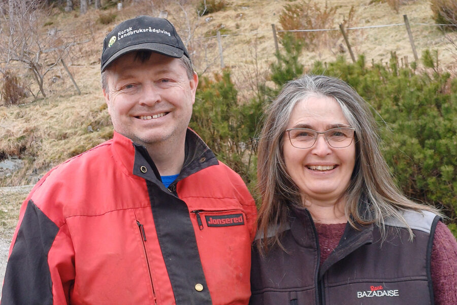 Elisabet og Stig-Runar på Størdal gård